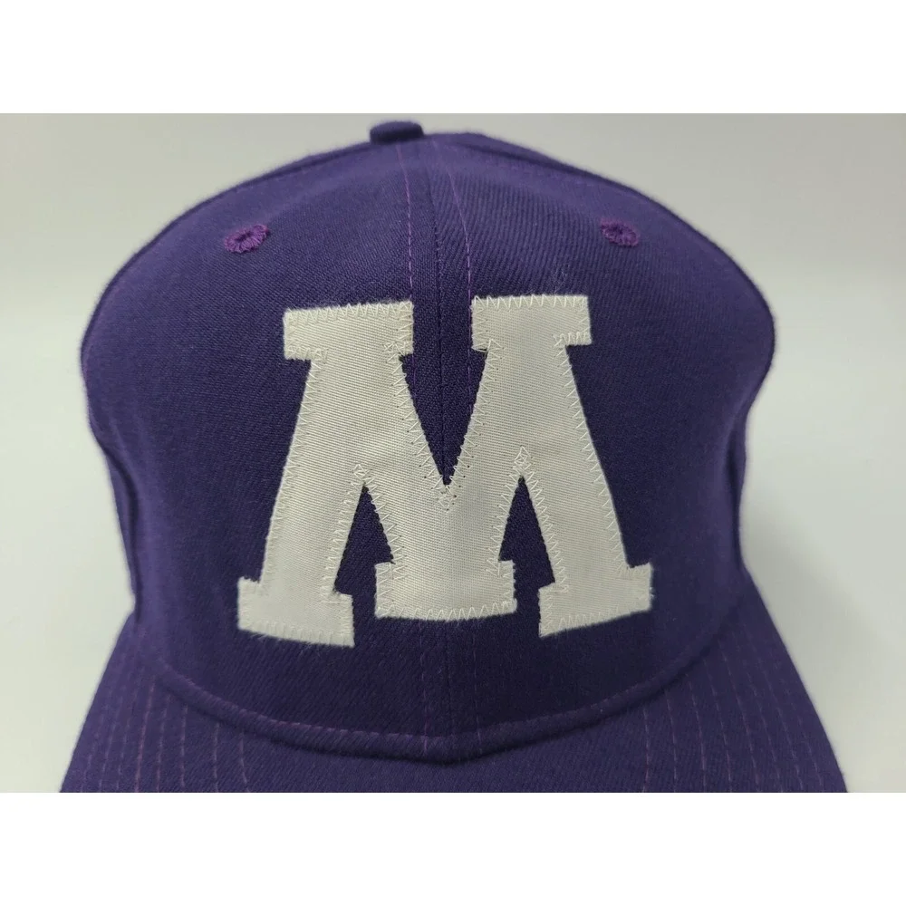Vintage Minnesota Golden Gophers New Era Pro Model Fitted 7 3/8 Hat Cap Wool Men